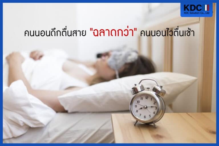 คนนอนดึกตื่นสาย “ฉลาดกว่า” คนนอนไวตื่นเช้า