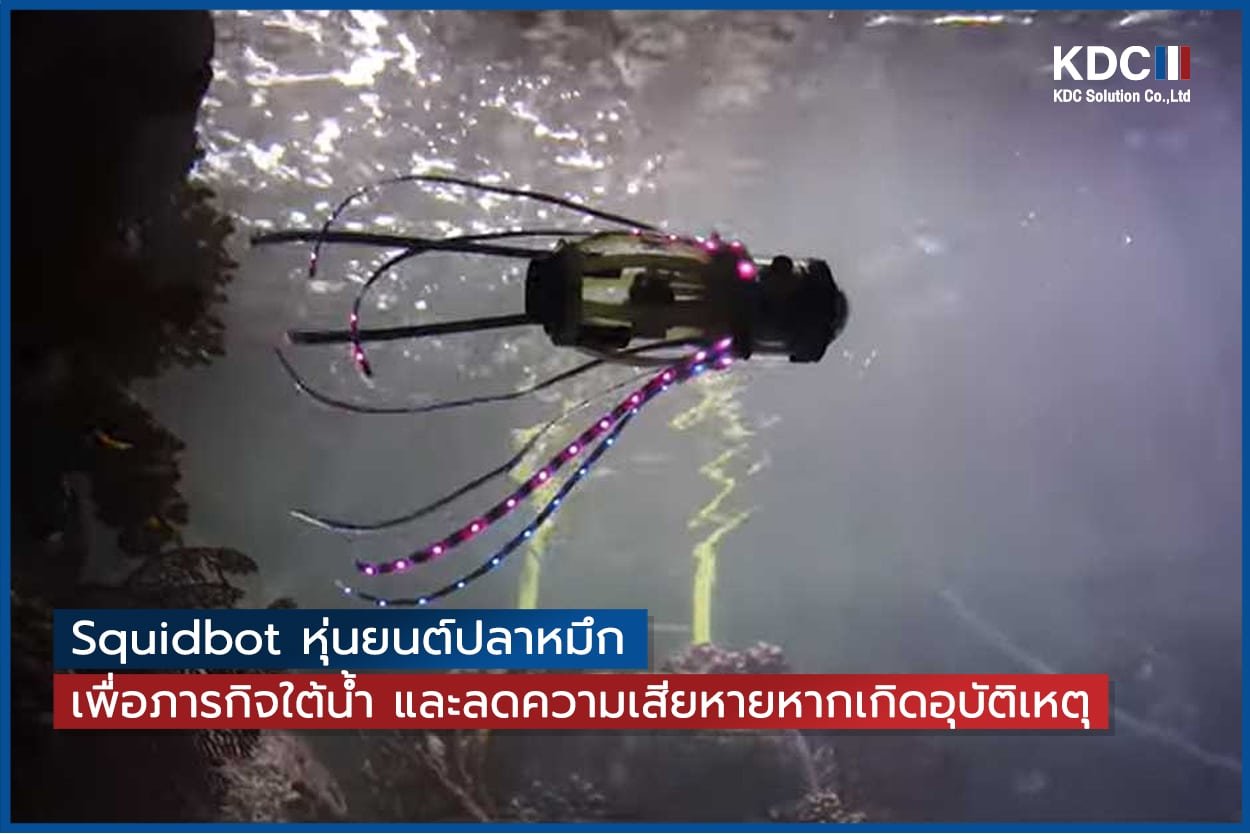 Squidbot หุ่นยนต์ปลาหมึก เพื่อภารกิจใต้น้ำ และลดความเสียหายหากเกิดอุบัติเหตุ