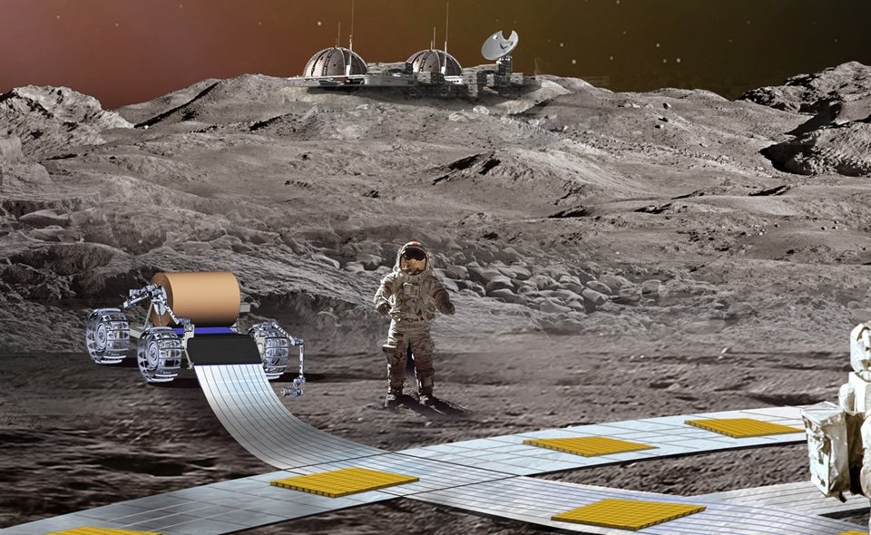 NASA สร้างรางรถไฟบนดวงจันทร์